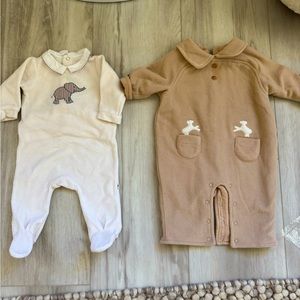 Jacadi winter bundle 1M baby clothes.